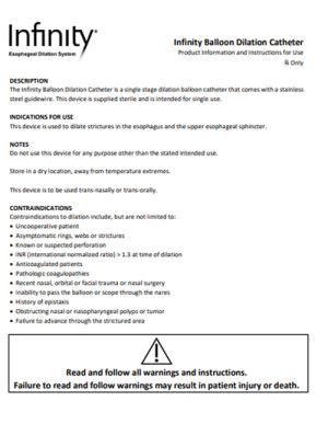 PDF-Download: Infinity Product Sheet